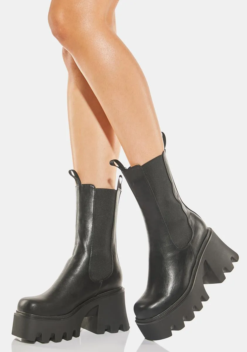 Wipe Out edgy platform boots