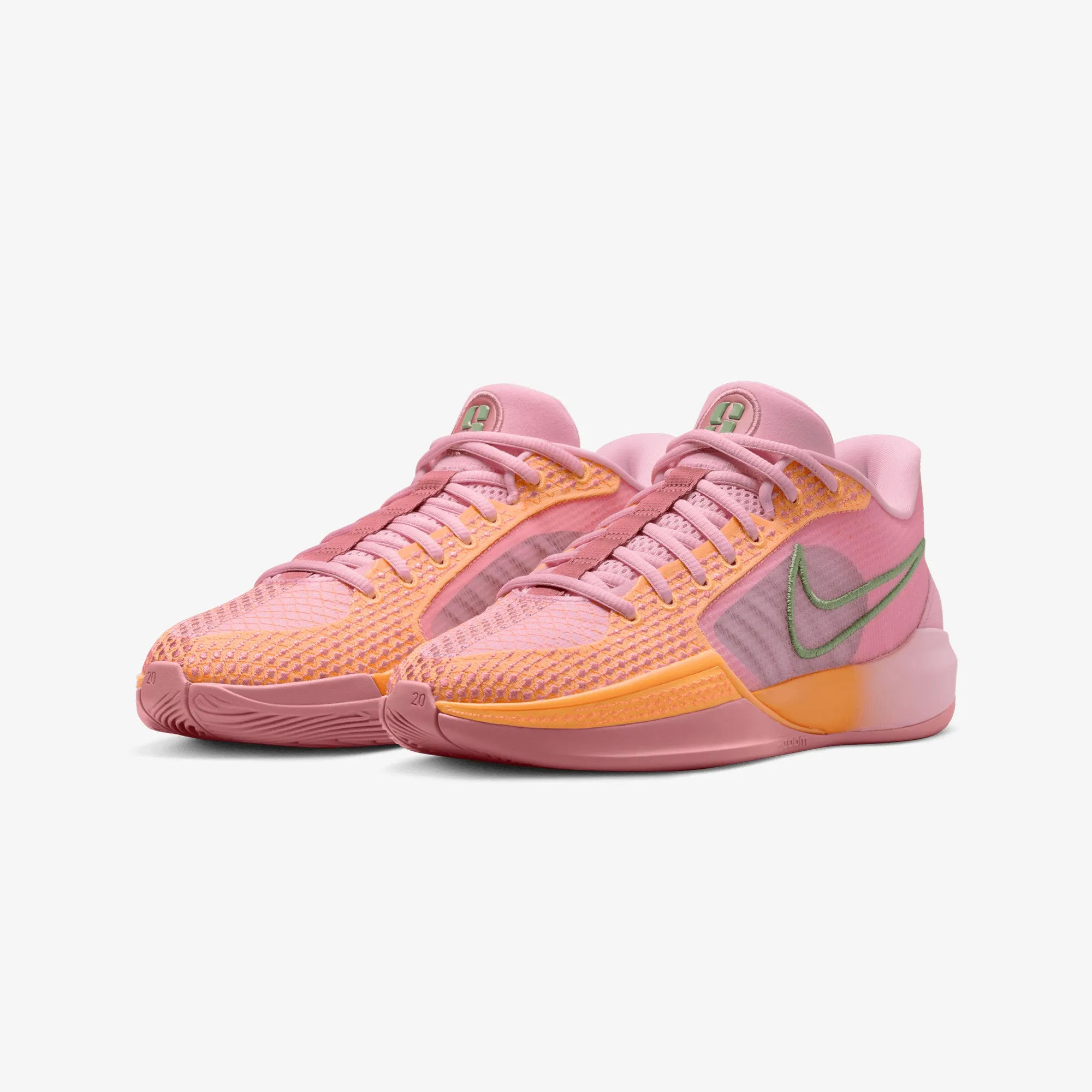 WMN'S SABRINA 1 WEST COAST ROOTS EP 'MED SOFT PINK/OIL GREEN-TOTAL ORANGE' - Women's Nike Sabrina 1 West Coast Roots EP Shoes in