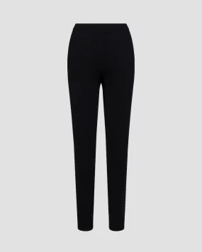 Women's black cashmere trousers Allude 11117-90