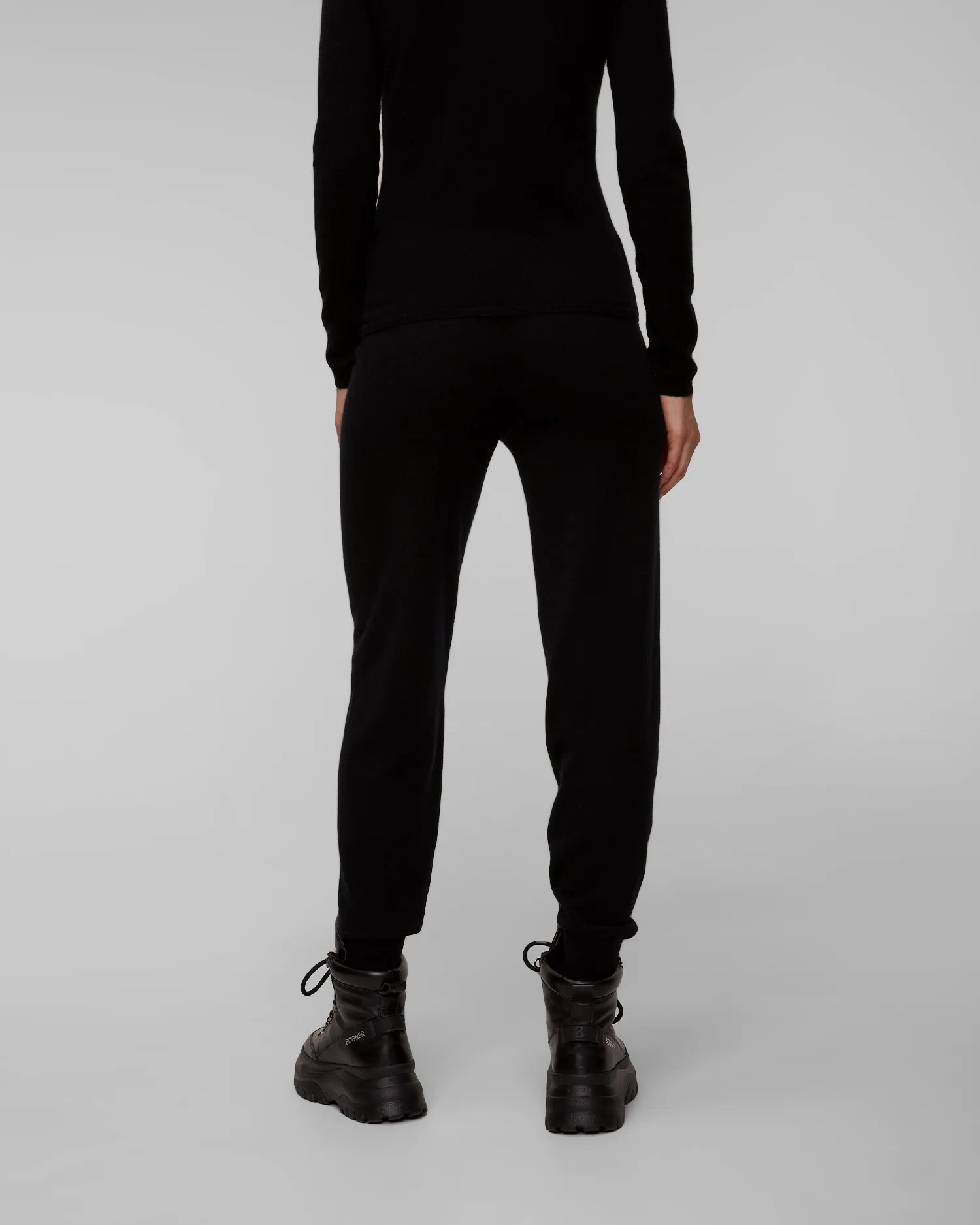 Women's black cashmere trousers Allude 11117-90