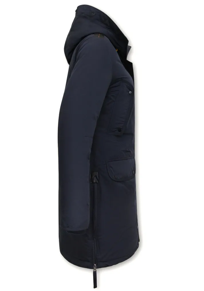 Women's Long Padded Jacket With Hood | NEW |