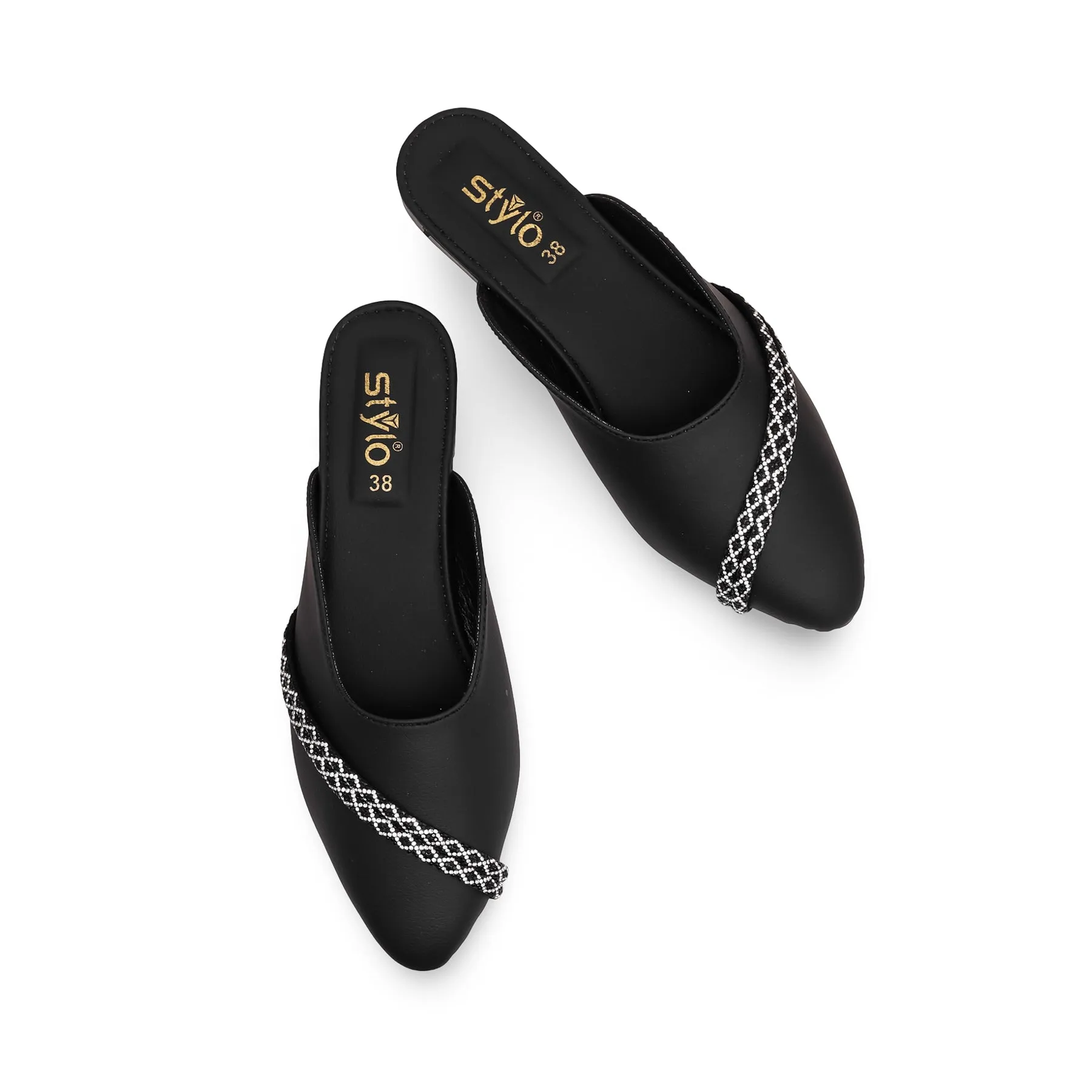 Women's Black Mules CL1842