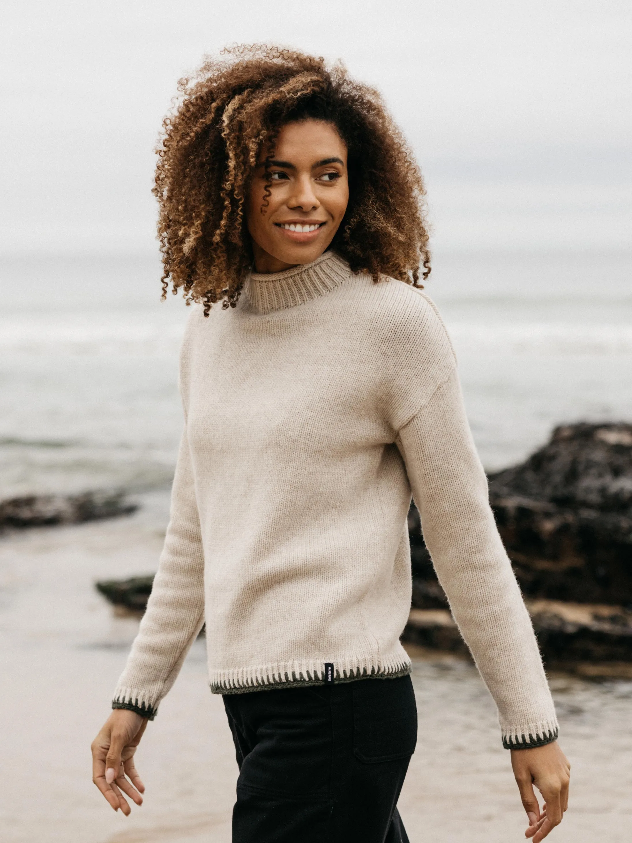 Women's Blanket Stitch Taran Jumper