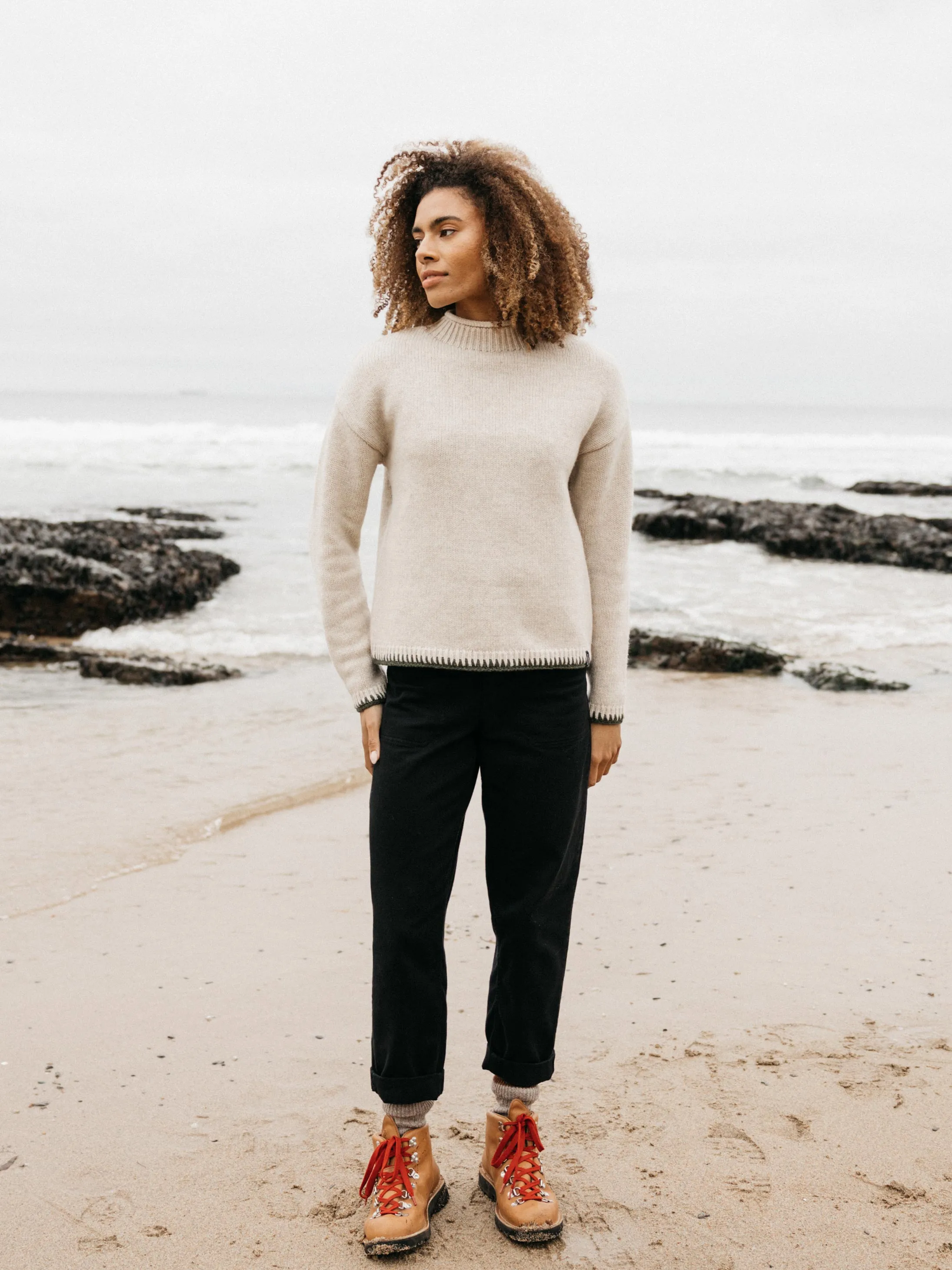 Women's Blanket Stitch Taran Jumper