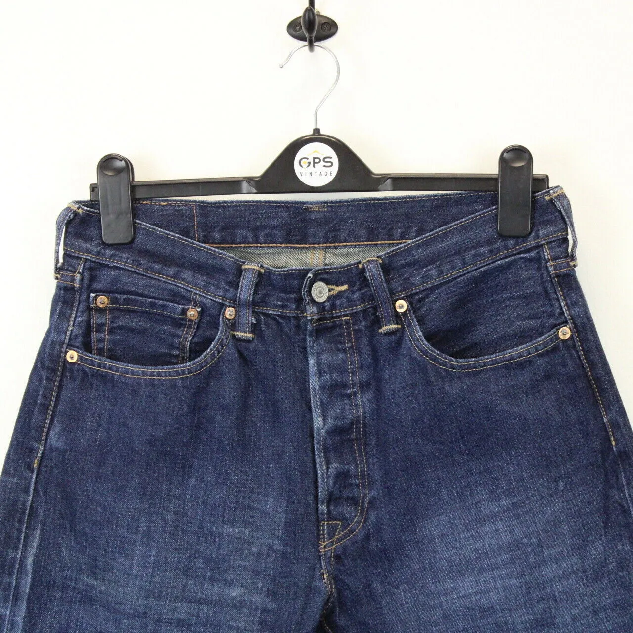 Womens LEVIS 501 Jeans Dark Blue | W32 L26