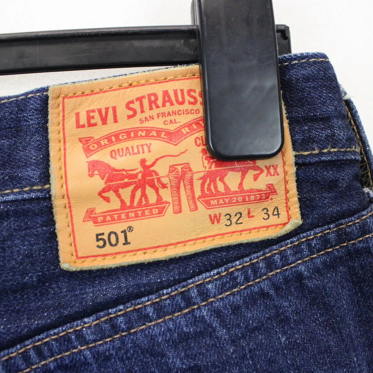 Womens LEVIS 501 Jeans Dark Blue | W32 L26