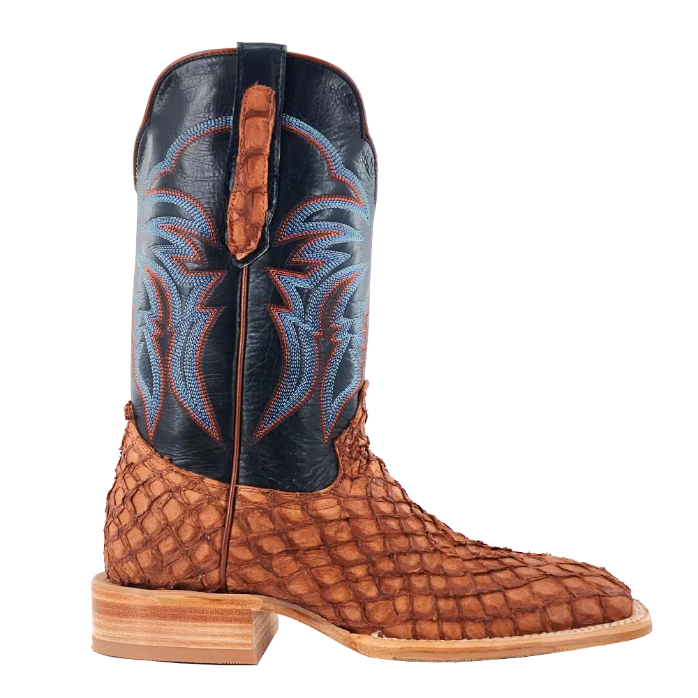 Women's RWL7802 Matte Cognac Pirarucu Western Boots