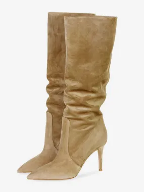 High Heel Knee High Boots