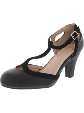 Womens T-Strap Platform Heels