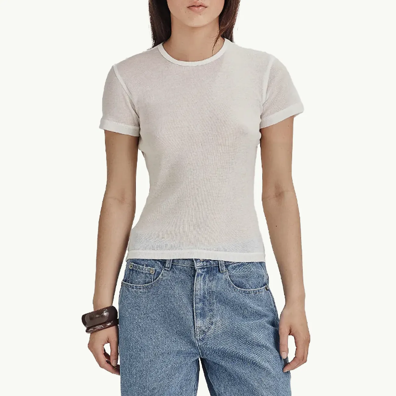 Women's Ultrafine SS Layer Tee - White