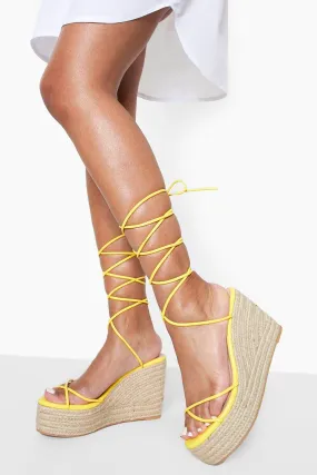 Wrap Up Raffia Wedges