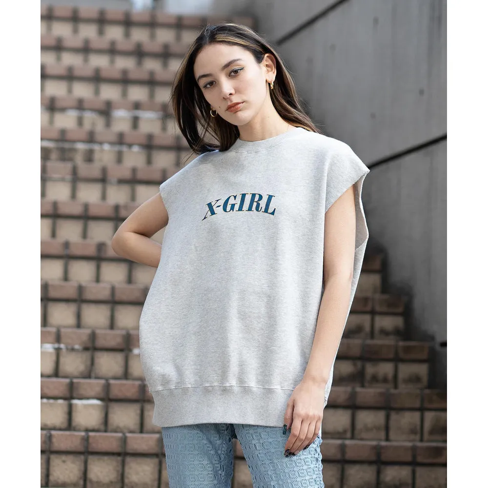 X-girl Crew Neck Cotton Logo Tanks & Camisoles