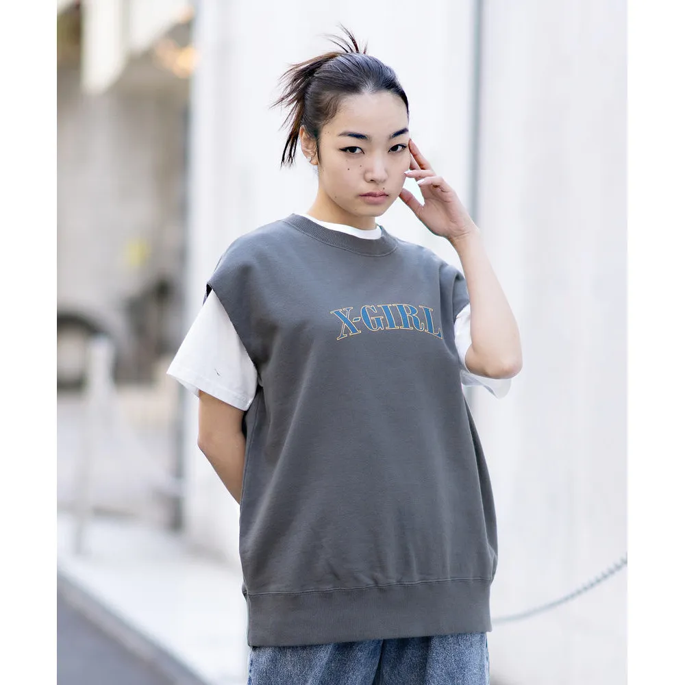 X-girl Crew Neck Cotton Logo Tanks & Camisoles