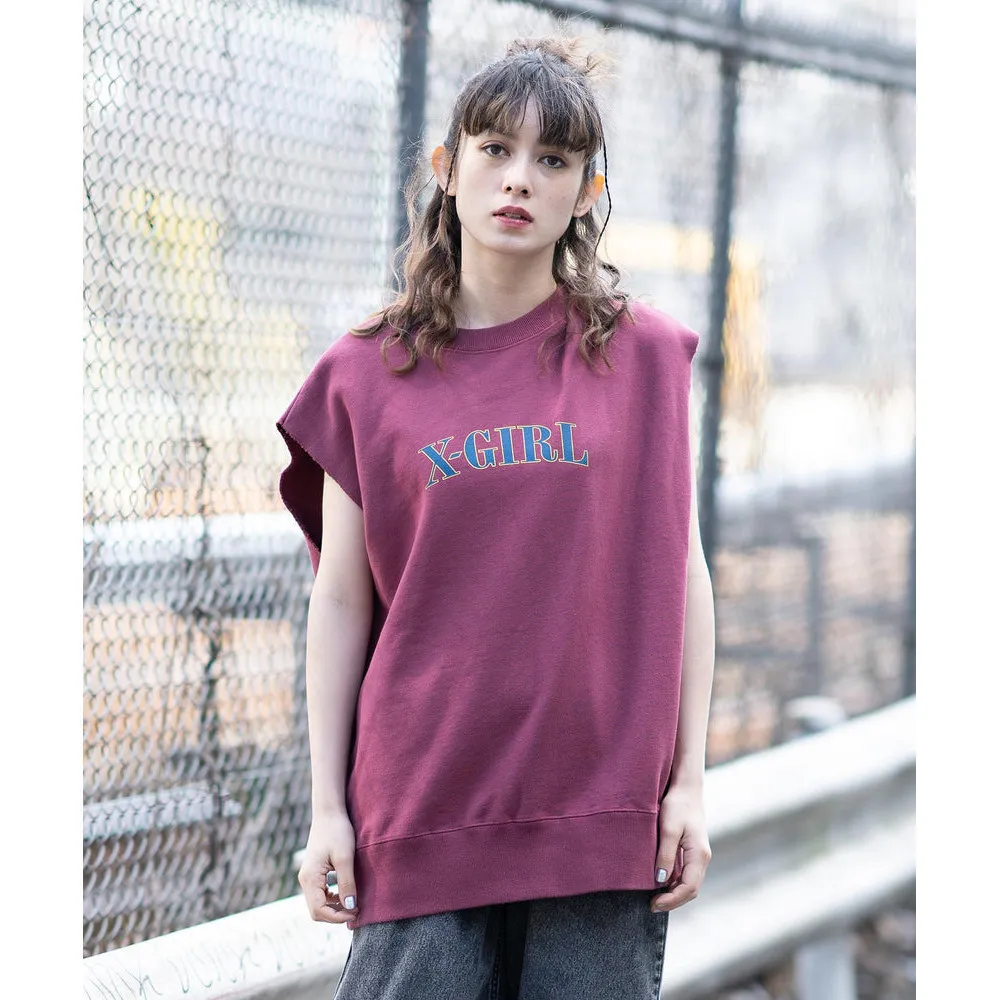 X-girl Crew Neck Cotton Logo Tanks & Camisoles