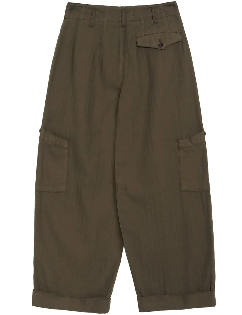 YMC Grease Trousers Olive