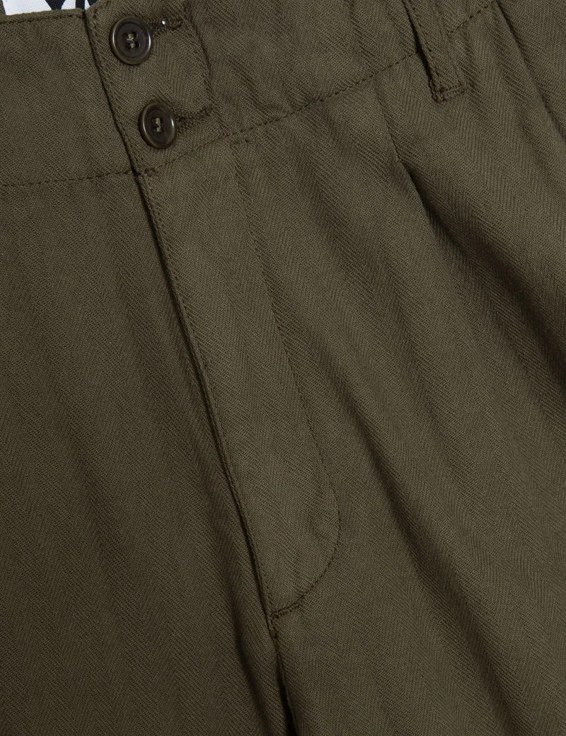 YMC Grease Trousers Olive