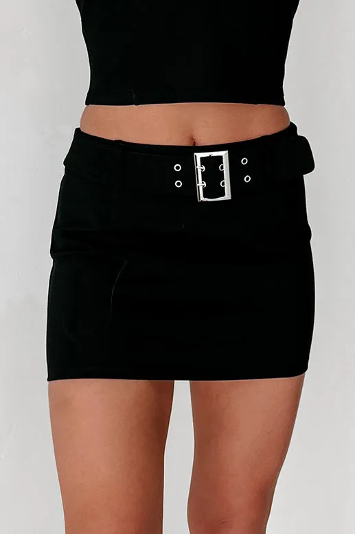 Your It Girl Two Piece Skirt Set (Black)