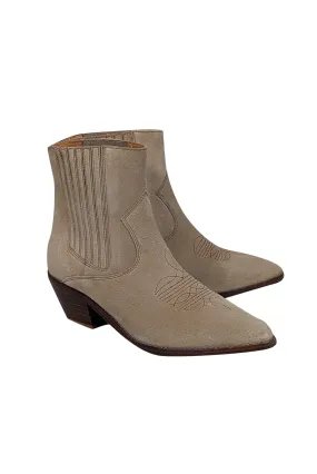 Zadig & Voltaire - Beige Suede Short Boots Sz 8