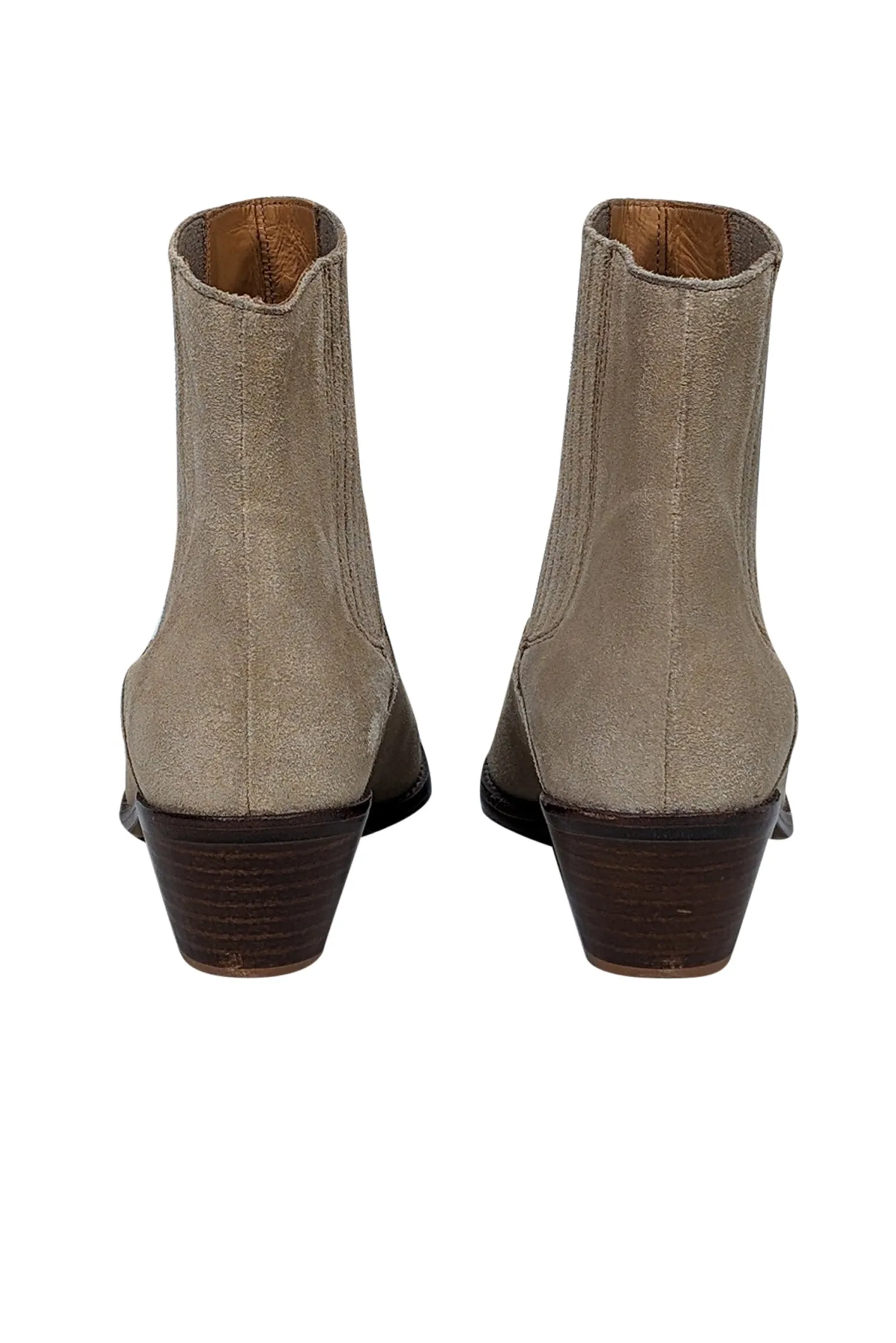 Zadig & Voltaire - Beige Suede Short Boots Sz 8